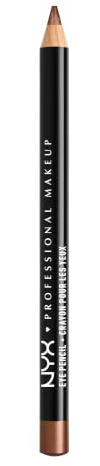 NYX PROFESSIONAL MAKEUP Slim Eye Pencil, Eyeliner Pencil - Cafe (Bronze Brown)