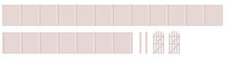 Ratio 219 Southern Style Station Fencing slabs