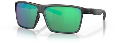 Costa Del Mar Herren Rincon Sonnenbrille, Matte Smoke Crystal/Copper Green Mirrored Polarized-580g, 63 mm