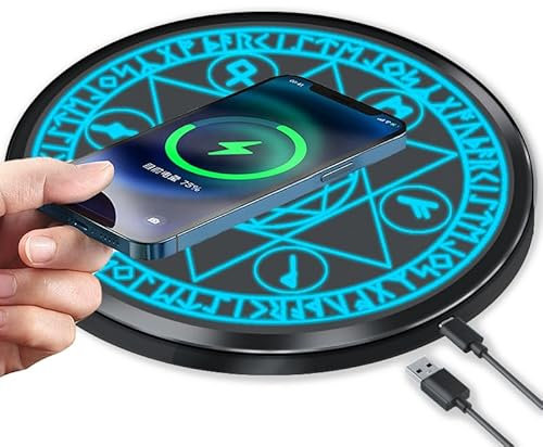 Wireless Charger Qi 10W Wireless Charging Pad, 7.5W Compatible with iPhone 11/11 Pro/11 Pro Max/Xs Max/XR/XS/X/8/8 Plus, 10W Fast Charging Samsung Galaxy S10/S10+/S9/S8/Note 10/10+/9/8 (No AC Adapter)