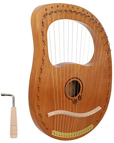 1 Satz 16 16-saitige Harfe Harfen Kleine Musikinstrumente Alte Harfe Karosseriewerkzeuge Oud-instrument Schoß Harfe Tragbare Harfe Hölzerne Harfe Holz Riel Leier
