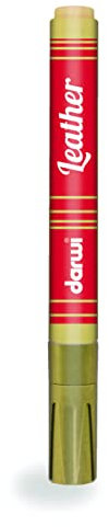 DARWI Vernice per Pelle in Pennarello, Oro, MARKER 2 MM
