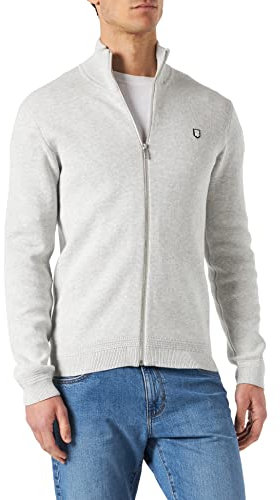 Teddy Smith, G-Ettore, Gilet pour Homme, Casual, White Melange, Taille S