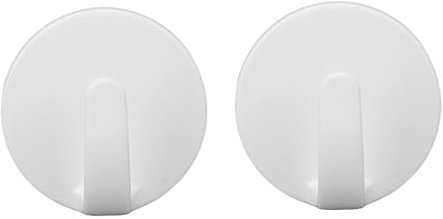 Agatige 2 Stück Magnethaken weiß, 150 g belastbar, kleiner Magnethaken, Handtuchhalter, Türhänger, Schlüsselhalter, magnetische sichere Haken für Kühlschrank, Badezimmer, Küche