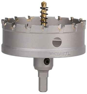 Vearter 92mm TCT foret pour trous Carbure en alliage Cutter en acier au cobalt Plaque en acier inoxydable Kit de coupe en métal de fer