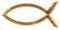 Rayher Wachsmotiv Christlicher Fisch, gold, 4 x 2 cm, 1 Stück, zum Gestalten von Kerzen, Firmung, Konfirmation, Kommunion, Taufe, Hochzeit etc., 31635616