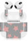 Finest Folia Aufkleber Set kompatibel mit Apple AirPod 3 kabellose Bluetooth Kopfhörer und Ladecase Vinyl Folie Skin Design Cover passgenau R189 (3. Generation, 12 Sterne Altrosa)