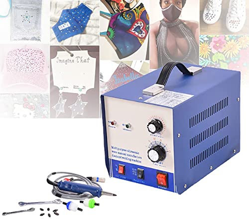 Ultrasonic Pearl Setting Machine, 80Pcs/Min Hotfix Rhinestone Applicator, DIY Beads Rhinestone Press Fixing Machine, Hot Fix Rhinestone Wand Setter Tool, Crystal Bling Machine, No Need Glue