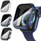 Diruite 3-Stück Hülle für Apple Watch Series 9/8/7 45mm Schutzhülle Anti Spy,Hard PC Rundum Ultradünne Schutz Case für Apple Watch 45mm Privatsphäre Glas Displayschutz
