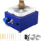 Kotsy Mini Ruota di Ceramica 2000 RPM tornio di vasaio Elettrico Strumenti Artigianali Fai da Te Ceramica Fai da Te, 6,5 cm a 10 cm, Vassoio per Ceramica Argilla（Blu）