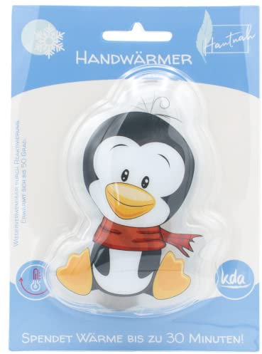 kda Handwärmer/Taschenwärmer in verschiedenen Motiven | wiederverwendbar | für Kinder und Erwachsene (Pinguin)