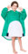 softan Wearable Blanket Hoodie für Kinder, Superwarme und kuschelige Plüsch Sherpa Flanell Kapuzendecke mit Riesentasche, Jungen & Mädchen, Eine Größe für die meisten Jugendlichen, Dinosaurier Print
