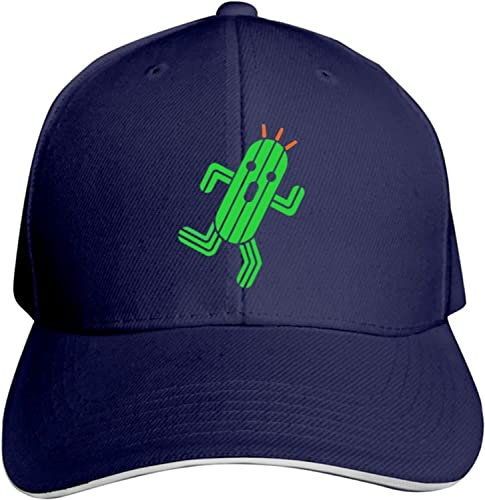 LOUJIN Cactuar Hut Baseball Cap Ente Zunge Kappe Outdoor Kappe Mode Schwarz, Fotofarbe, One size