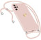 Handykette Hülle für Samsung Galaxy S20 Plus Hülle Necklace, Herz Motiv Muster Handyhülle für Samsung Galaxy S20 Plus Hülle mit Band Kordel zumUmhängeBand Ultradünn Hülle S20 Plus Handykette (-Rosa)