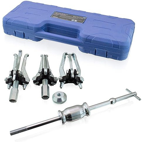 BITUXX 5-TLG Lager Abzieher mit Gleithammer Lagerabzieher Auszieher 3-Arm Abzieher Innen Außen