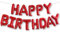 Ponmoo Folie Luftballons Happy Birthday Banner Kit - Rot, Party Dekorationen Ballons, Geburtstagsparty Folienballons Gute zum Geburtstag für Erwachsene Kinder