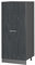 Vicco Hochschrank R-Line, Küchenkommode, Schwarz Beton/Anthrazit, 60 cm