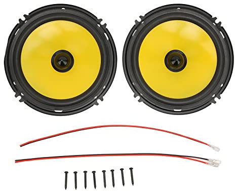 MUNEFE Altavoces para Puerta De Coche, Graves Agudos Que Reducen La Distorsión, 2 Altavoces Coaxiales Universales De 6 Pulgadas Y 600 W para Camión