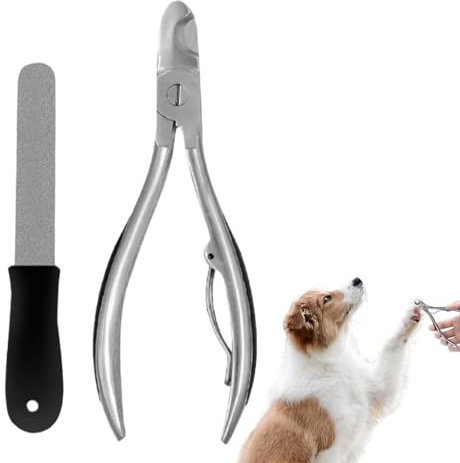 Coupe-griffes pour chiens de grande taille | Coupe-griffes robuste pour chiens | Coupe-griffes pour chiens | Lime à ongles pour chiens de grande et moyenne taille