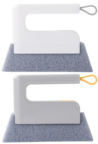 Handheld Groove Gap Cleaning Tools, Multifunctional Bathroom Gap Brush with Handle Portable Crevice Cleaner, Cleaning Tool for Sliding Door Tile Lines, Air Conditioner, Car Vents