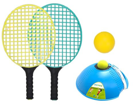 Generisch Tennistrainer-Set,Tennis-Übungs-Rebounder,Tragbares Tennis-Übungsgerät inklusive Tennistasche | Stabile Tennis-Trainingshilfe für Kinder von Familienfreunden