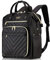 Kuosdaz Stricktasche Rucksack, Garn Organizer mit USB-Ladeanschluss, Quilted Rucksack für Frauen, Große Reise Häkeltasche Totes für Häkelhaken, Stricknadeln, Garn Zubehör, Schwarz