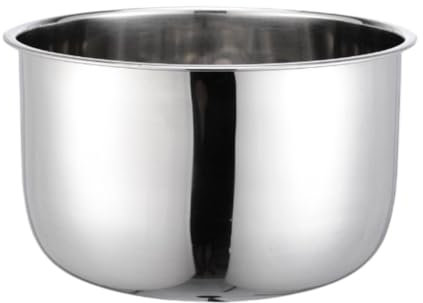 LOVIVER Cuiseur à Riz Pot Intérieur Autocuiseur Revêtement de Remplacement Multi-usage Facile à Nettoyer Robuste Rond Portable Récipient Intérieur pour La Cui, M