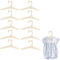 10 Stück Baby Kleiderbügel Holz,Baby Kinderkleiderbügel Holz,Kleiderbügel,für Kleidung,Hosen