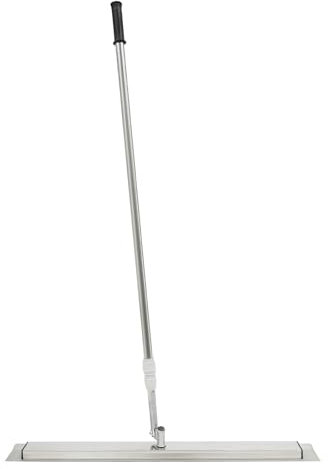 Bull Float Concrete Trowel, Stainless Steel Concrete Bull Float Kit Cement Surface Construction Finishing Tool with Shoes, Telescopic Pole 1.2-2m, for Industrial Cement Surface Smoothing, 80x10cm