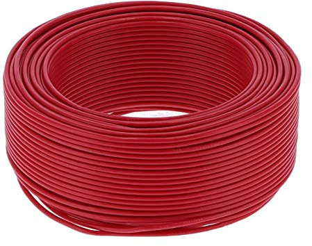Cavo elettrico isolato in rame e PVC 19 core BVR 1x2 5mm² 100 metri cavo flessibile rosso ad alta conduttività per illuminazione elettrica ed elettrodomestici