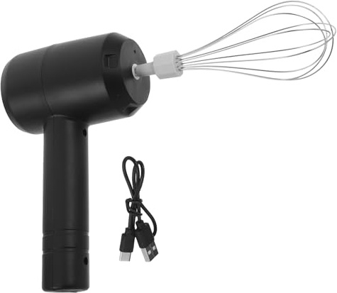 Miscelatore Elettrico per Tinture Chioma Ricaricabile 20w Nero | Crema Colorante, Plastica Leggera, Uso in Salone e Viaggio, per Parrucchieri e Stilisti