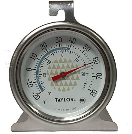 taylor 3507 Gefrierschrank-Thermometer, Schwarz