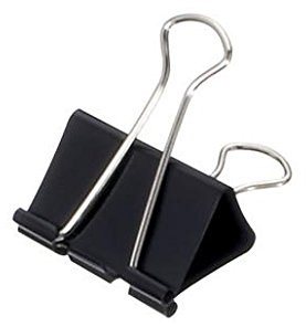 Foldback-Klemmer mauly®, Bügel abnehmbar, Klemmweite 19mm, schwarz