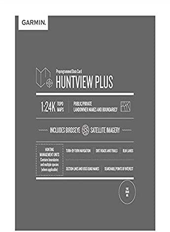 Garmin Huntview Plus, Preloaded microSD Cards With Hunting Management Units for Garmin Handheld GPS Devices, Illinois