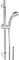 Cornat Brausegarnitur Abbadia - Handbrause 67,5 mm - 1 Strahlart - Anti-Kalk & Wasserspareinsatz - 150 cm Brauseschlauch - 60 cm Wandstange / Duschsystem / Duschbrause-Set / TECB3450
