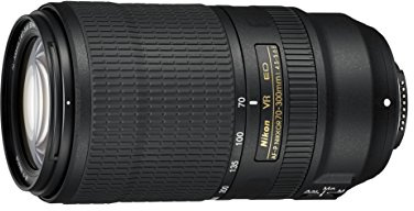 Nikon AF-P Nikkor 70-300 mm f/4.5-5.6E ED VR Lens - Black (Renewed)