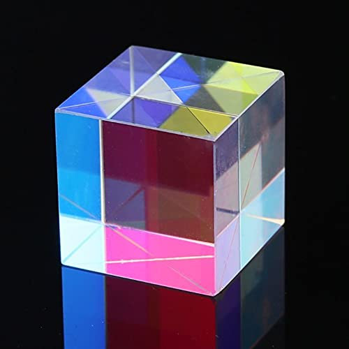 YZDKJ Bunter bunter Splitter Kreuz dichroitischer Würfel RGB Prisma optischer Triangulärer Prisma for das Lehnen von Lichtspektrum
