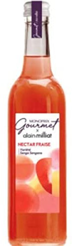 Monoprix Gourmet X Alain Milliat Nectar de fraise, 75cl