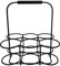 blomus -WIRES- Flaschenkorb, eleganter Schwarzton, praktischer Haushaltshelfer für bis zu 6 Flaschen, Farbe Black (64244)
