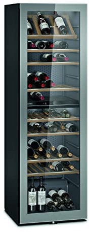SIEMENS KW36KATGA iQ500 - Nevera para vino (186 x 60 cm, 199 botellas, temperatura 7-19 °C, 2 zonas de temperatura controladas por separado, 370 L)