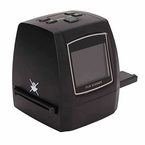 Filmscanner, 22 MP Filmnegativ Dia Scanner, 2,4 Zoll TFT LCD Bildschirm unterstützen EV und RGB Bearbeitungsfunktionen Unterstützung mehrerer Sprachen Quick One Button Scan Funktion(EU)