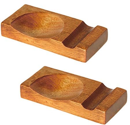 2 Pcs Chopstick Rest Holders Premium Chopstick Racks Wooden Chopstick Stands for Restaurant