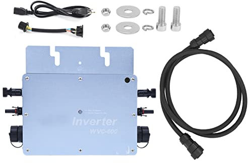 Tyenaza Micro onduleur de réseau, 600 W MPPT étanche DC à AC Micro onduleur Micro onduleur Solaire Contrôle de Micro-onduleur de réseau(220V)