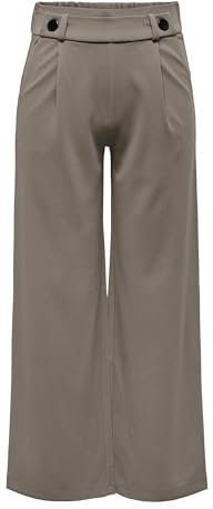 JdY Damen Jdygeggo New Long Pant JRS Noos Hose, Driftwood/Detail:Black Buttons, L / 34L EU