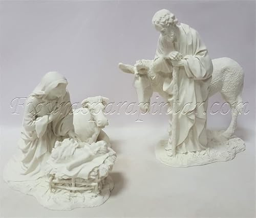 Arte Pesebre Figuras para Pintar Nacimiento para Pintar en 3 Piezas