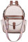 FADEON Mini-Rucksack für Damen, Designer-Leder, niedlich, geräumig, klein, Damen-Schulterrucksack, modische Handtasche, Beige mit Braun, Small, Daypack Travel Small Mini Rucksäcke