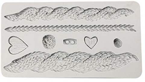 Silicone Cake Moulds Fondant Border Molds Texture Silicone Cake Cake Knitting Cake Mould Candy Spoon Molds