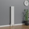 WarmeHaus Traditional Radiator 1500x290mm White Vertical 4 Column Cast Iron Radiators Central Heating Heater Rads