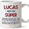 MUGFFINS Tazas Personalizadas para JUGADOR DE BALONCESTO hombre - En Español - Eres Súper - 11 oz / 330 ml - Regalo Personalizable original y divertido