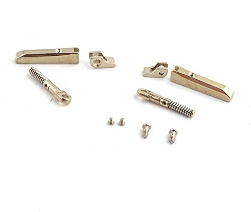 LutumE Cerniera 10 Set di Cerniere a Molla da 2,6 mm per Cambiare Le Cerniere a Molla per Occhiali